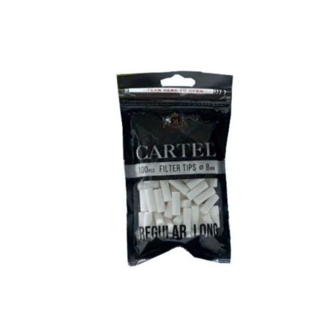 Cartel Filtri Regular 8mm x 22mm Long Size – 20 Bustine da 100 Filtrini dettaglio prodotto