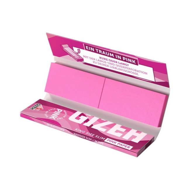 Gizeh Pink King Size Rolling Papers with Filters – 26 Booklets | Product image 1 Gizeh Pink King Size Rolling Papers with Filters – 26 Booklets – product image 1