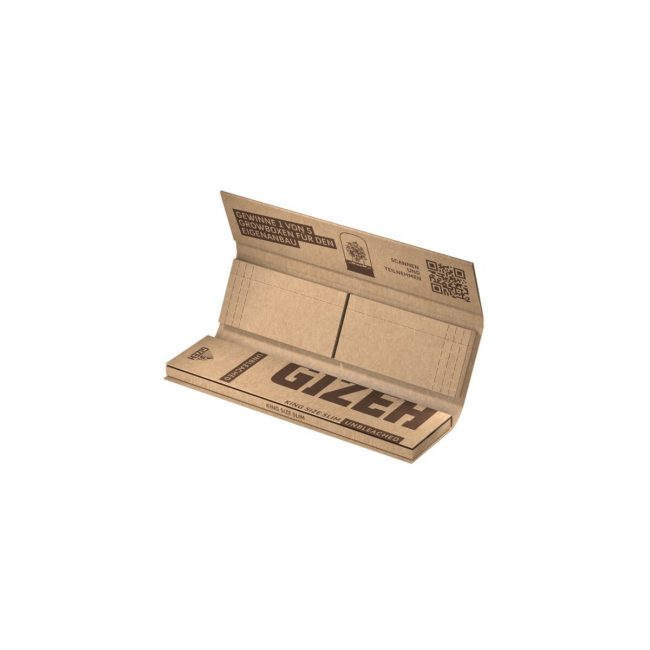 Cartine Gizeh King Size Unbleached Lunghe Filtri in Carta Da 26 Libretti dettaglio prodotto