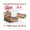 Cartine Gizeh King Size Unbleached Lunghe Filtri in Carta Da 26 Libretti
