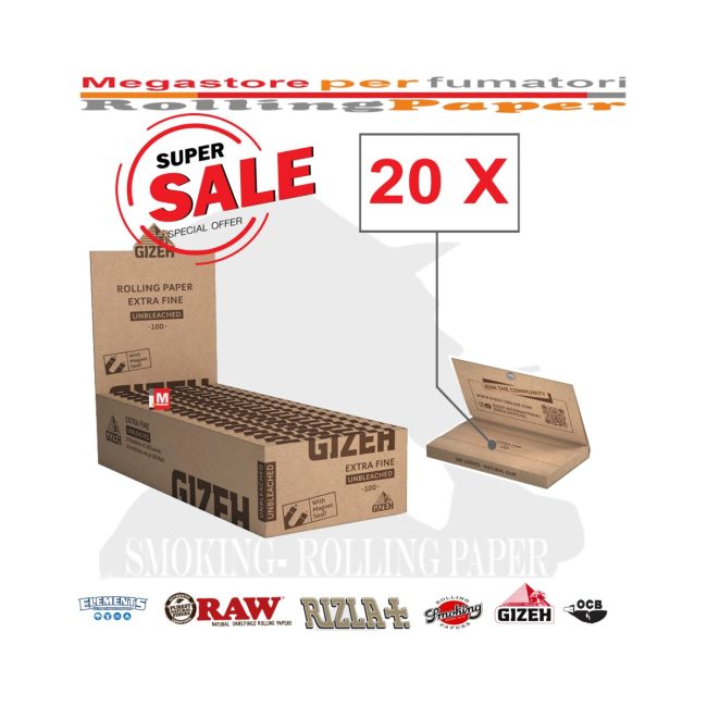 Gizeh Extra Fine Brown Regular Rolling Papers – 20 Booklets | Main product image Gizeh Extra Fine Brown Regular Rolling Papers – 20 Booklets