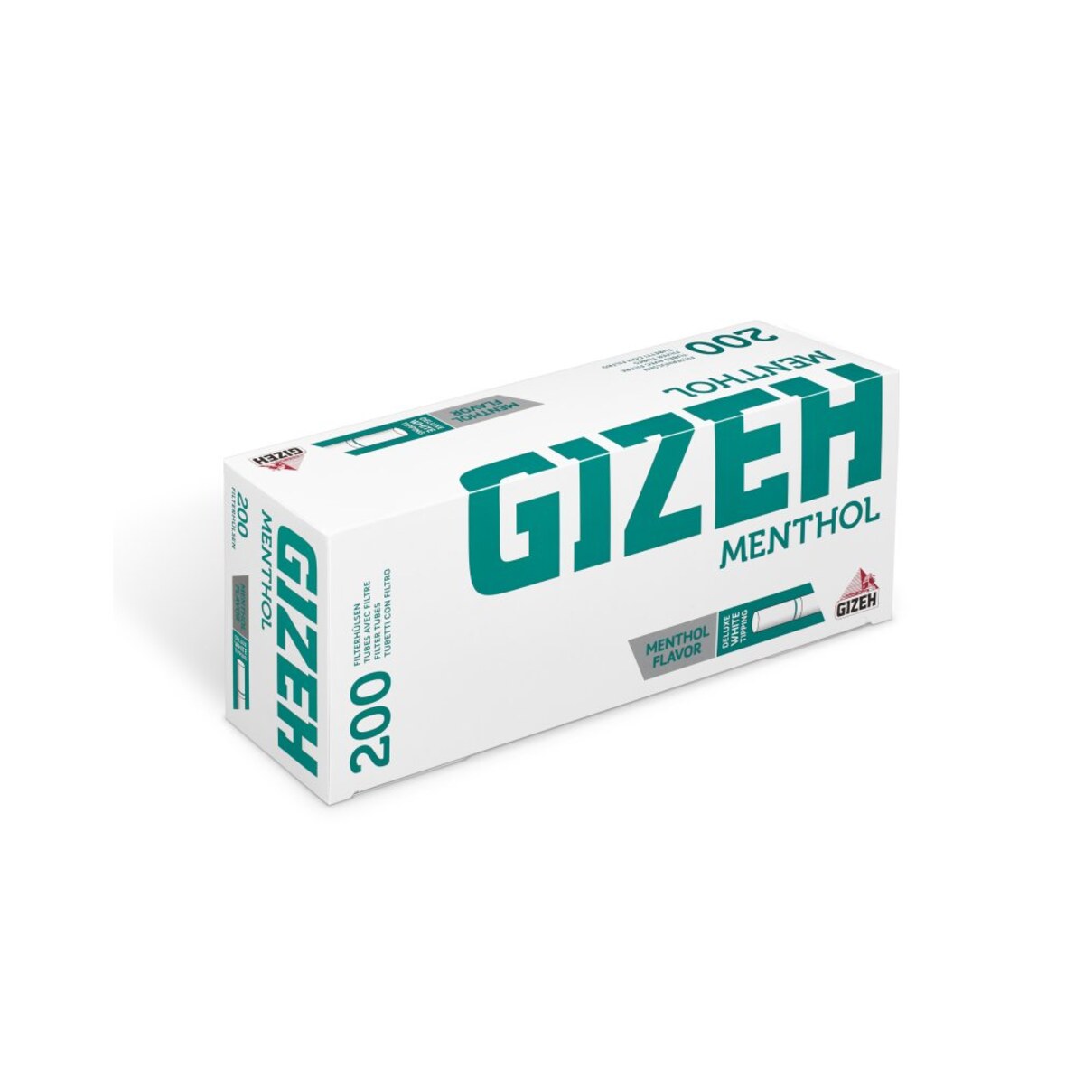 Gizeh Tubetti Mentolo con Menthol – King Size con Filtro – Da 200 Tubi Vuoti | Foto principale prodotto Gizeh Tubetti Mentolo con Menthol – King Size con Filtro – Da 200 Tubi Vuoti