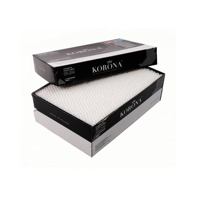 Korona Slim 6.8 mm Cigarette Tubes – 4 Boxes of 1000 Tubes – product image 1