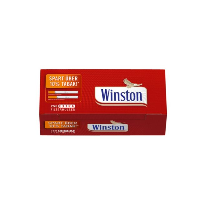 Winston Tubetti Extra Lungo Da 24 mm con Filtro – 4 x Box da 250 Sigarette Vuote | Foto dettaglio Winston Tubetti Extra Lungo Da 24 mm con Filtro – 4 x Box da 250 Sigarette Vuote dettaglio prodotto