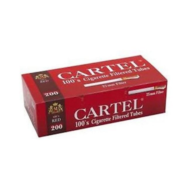 Cartel Tubetti 100’s Red 25mm – 200 Sigarette Vuote | Foto dettaglio Cartel Tubetti 100’s Red 25mm – 200 Sigarette Vuote dettaglio prodotto