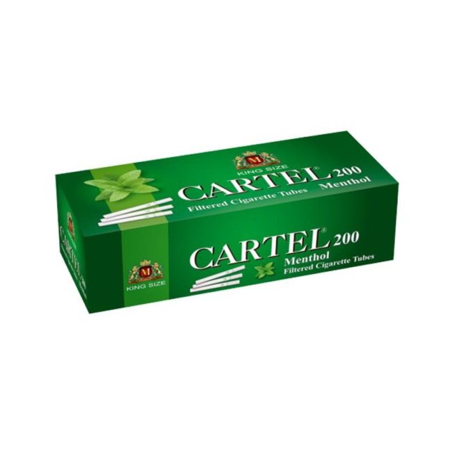 Cartel Menthol 15 mm Regular Cigarette Tubes – 200 Tubes – product image 1