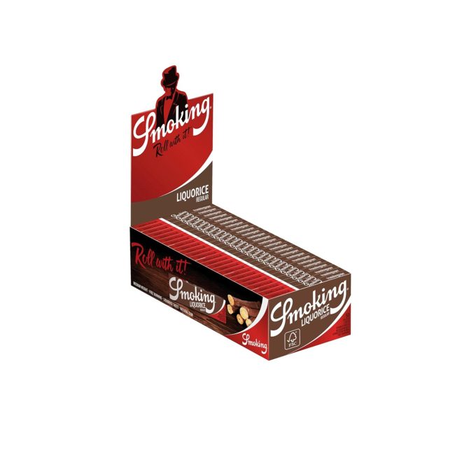 Cartine Smoking Liquorice Corte – Regolari da 50 Libretti | Foto principale prodotto Cartine Smoking Liquorice Corte – Regolari da 50 Libretti