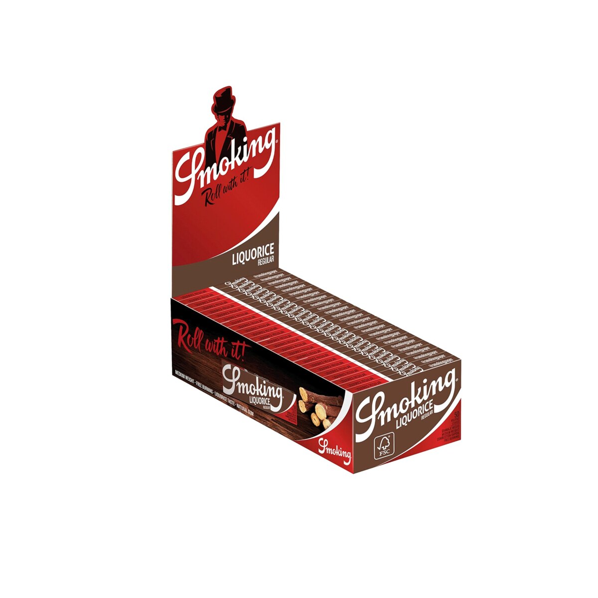 Smoking Liquorice Regular Rolling Papers – 50 Booklets