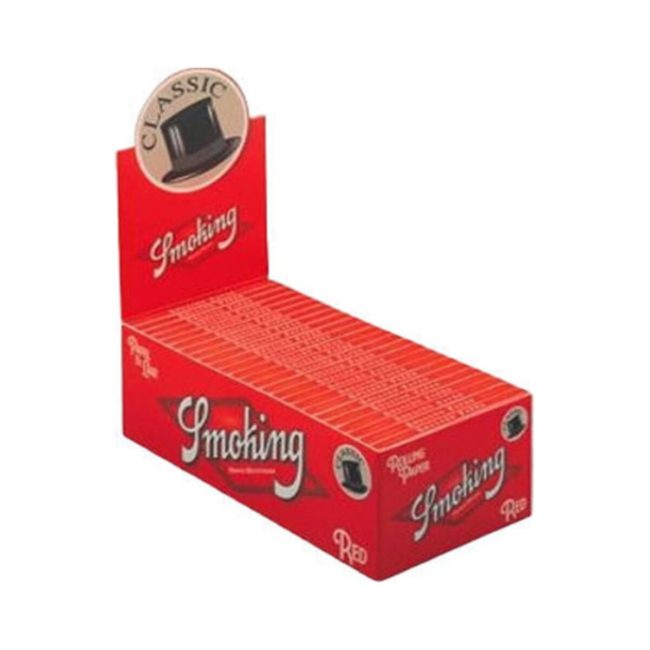 Smoking Classic Red Regular Rolling Papers – 50 Booklets