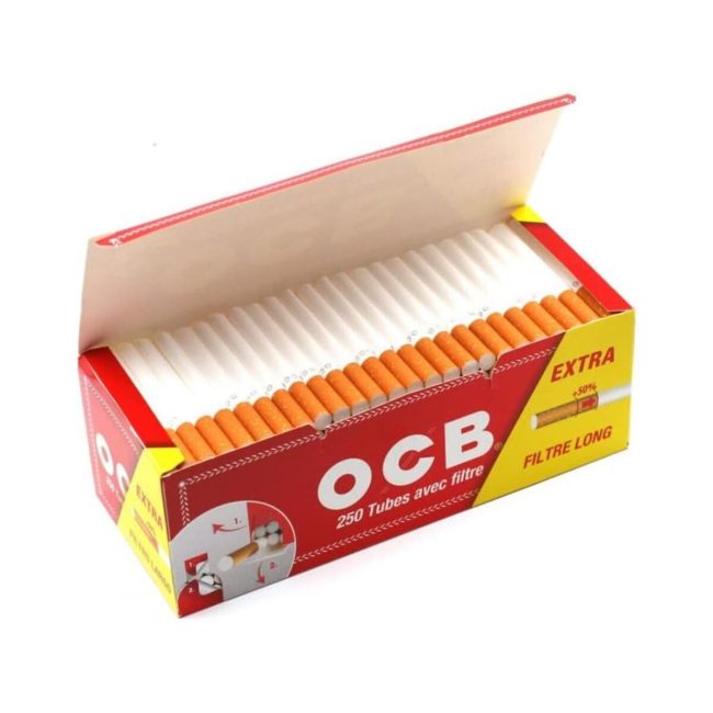 OCB Tubetti OCB Extra Lunghi con Filtro Tubes – 4 x Box Da 250 Sigarette Vuote (Totale 1000) | Foto principale prodotto OCB Tubetti OCB Extra Lunghi con Filtro Tubes – 4 x Box Da 250 Sigarette Vuote (Totale 1000)