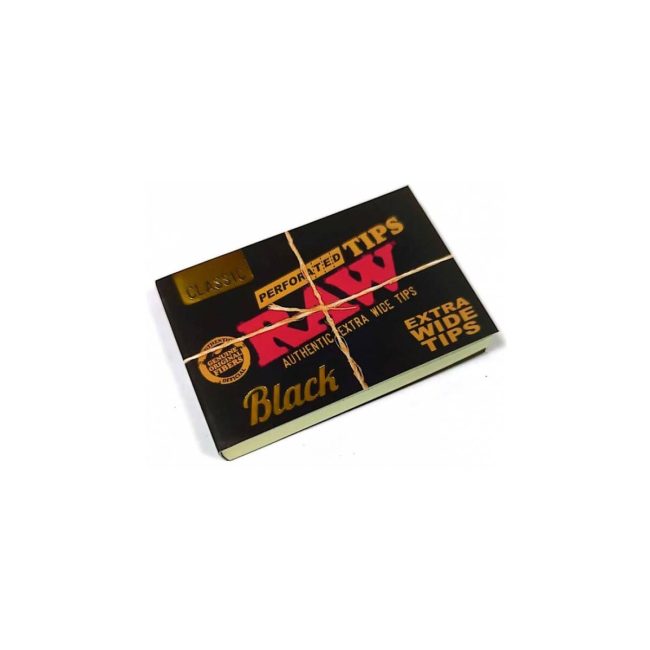 RAW Black Classic Filtri di Carta Extra Wide Tips – Unbleached – 36 Blocchetti | Foto dettaglio RAW Black Classic Filtri di Carta Extra Wide Tips – Unbleached – 36 Blocchetti dettaglio prodotto