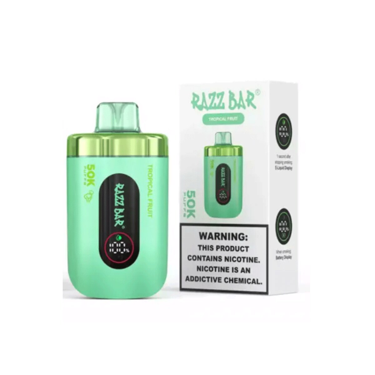 Razz Bar Vape 50000 Tiri Puffs – Frutta tropicale – Tropical Fruit