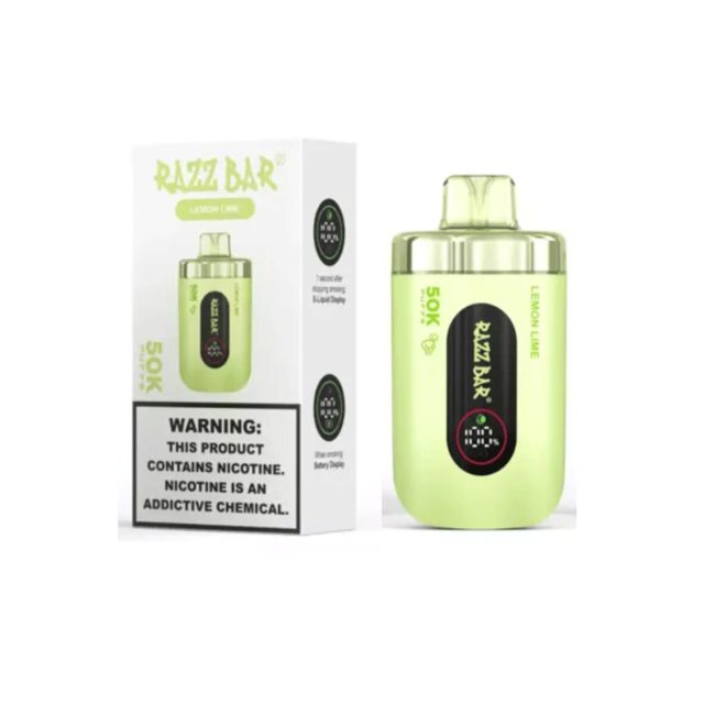 Razz Bar Vape 50,000 Puffs – Lemon and Lime