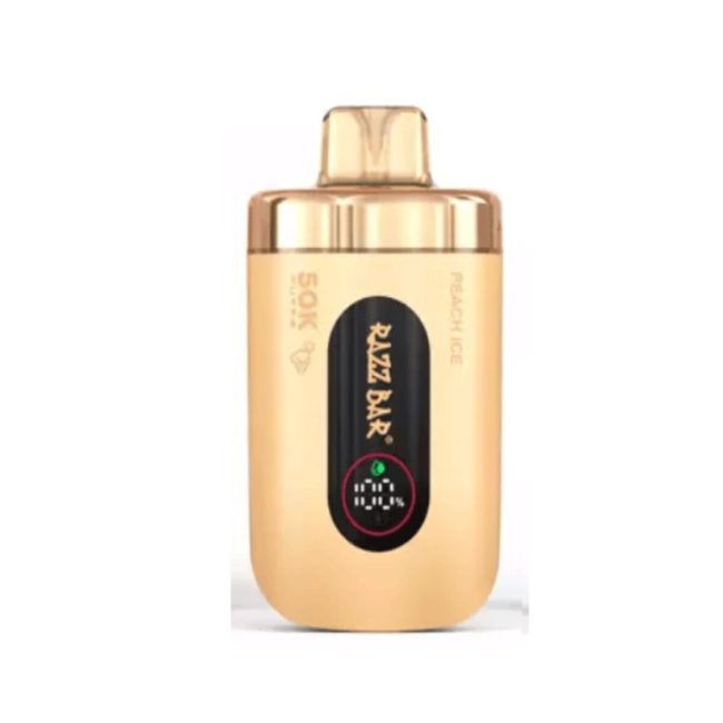 Razz Bar Vape 50000 Tiri Puffs – Pesca ghiacciata – Peach Ice dettaglio prodotto