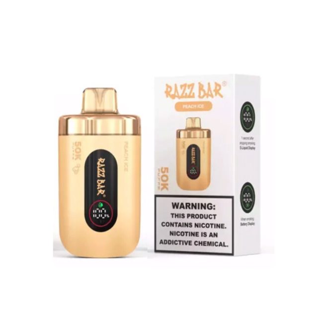 Razz Bar Vape 50000 Tiri Puffs – Pesca ghiacciata – Peach Ice
