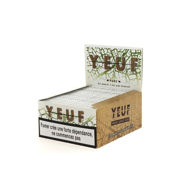 Yeuf Cartine Pure King Size Lunghe – Scatola da 50 Libretti | Foto principale prodotto Yeuf Cartine Pure King Size Lunghe – Scatola da 50 Libretti